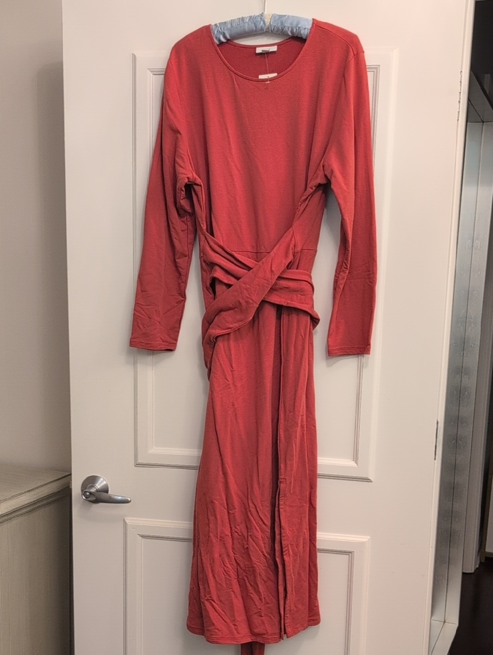 J. Jill Long Sleeve Dress in Coral of - Picture 8 of 8